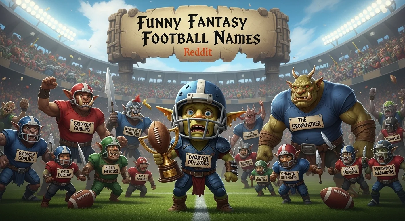 Funny fantasy football names reddit