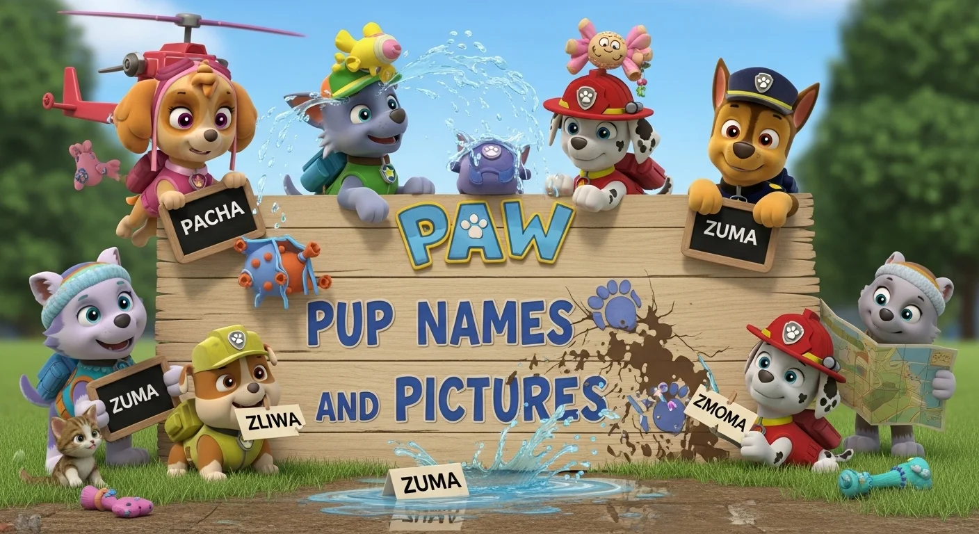 PAW Patrol Pup Names and Pictures