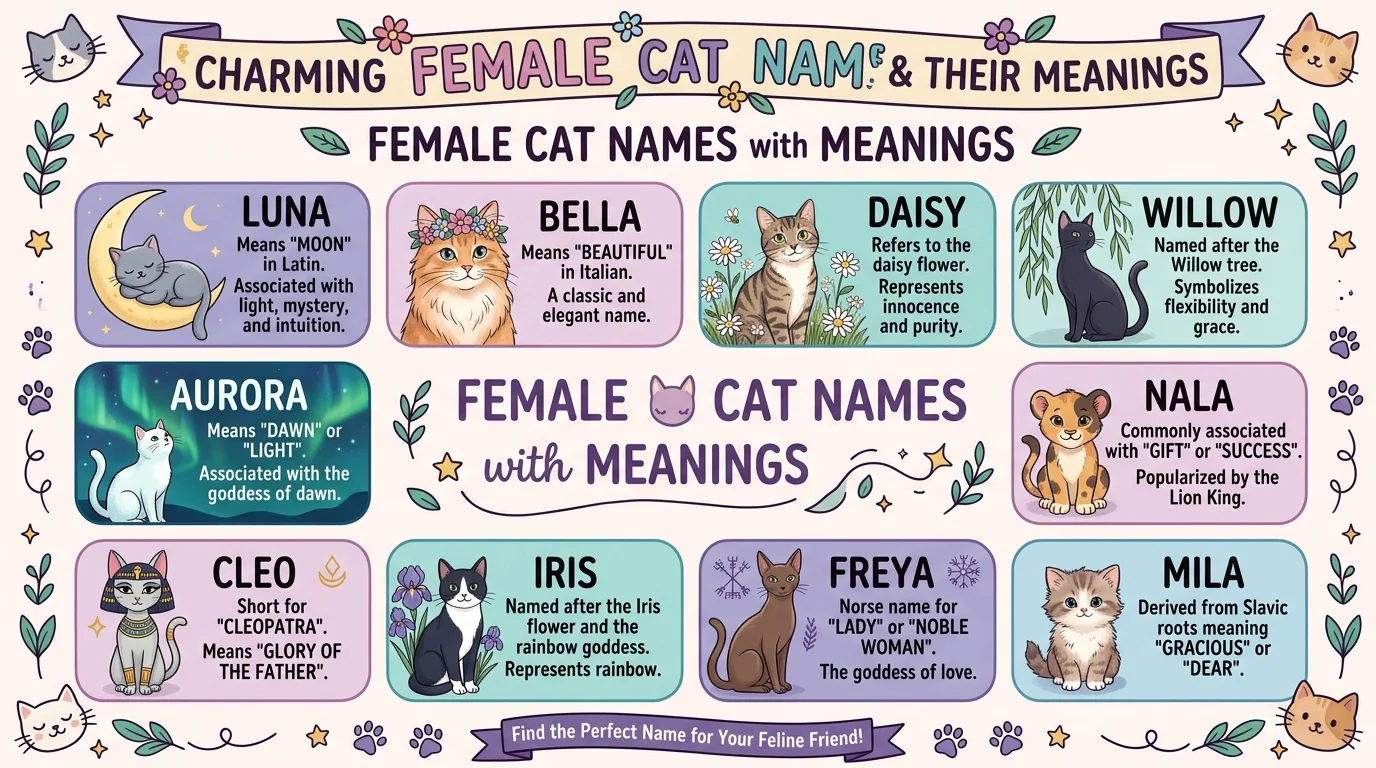 Female Cat Names with Meaning