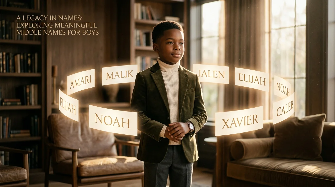 Middle Names for Boys (Black)