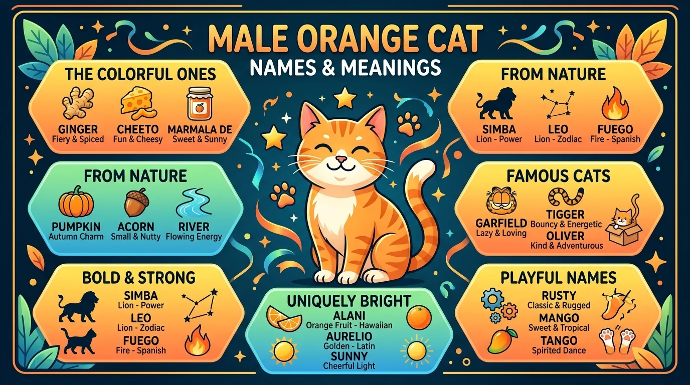 Orange Cat Names Male with Meaning
