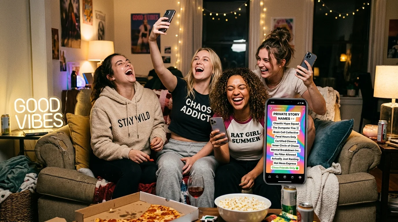 Private Story Names for Friends