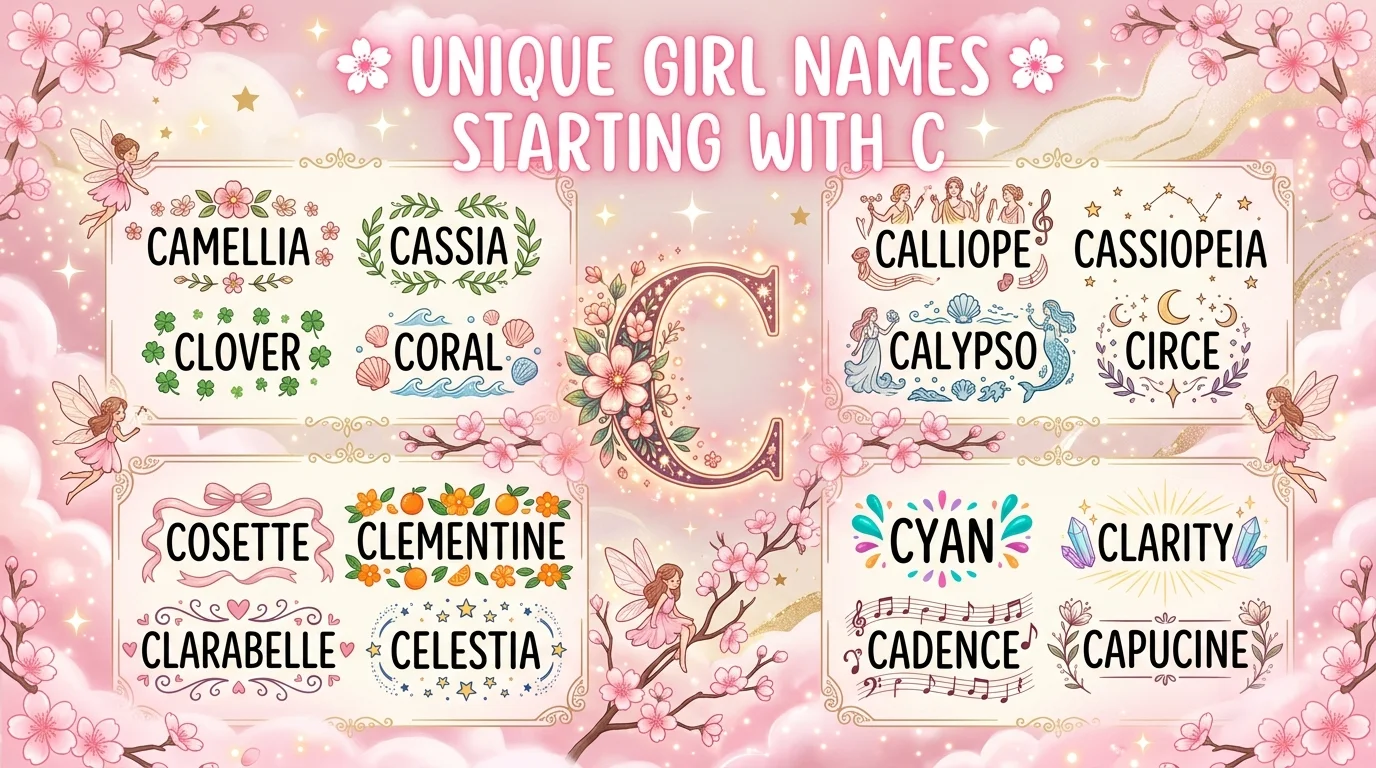Unique Girl Names That Start with C