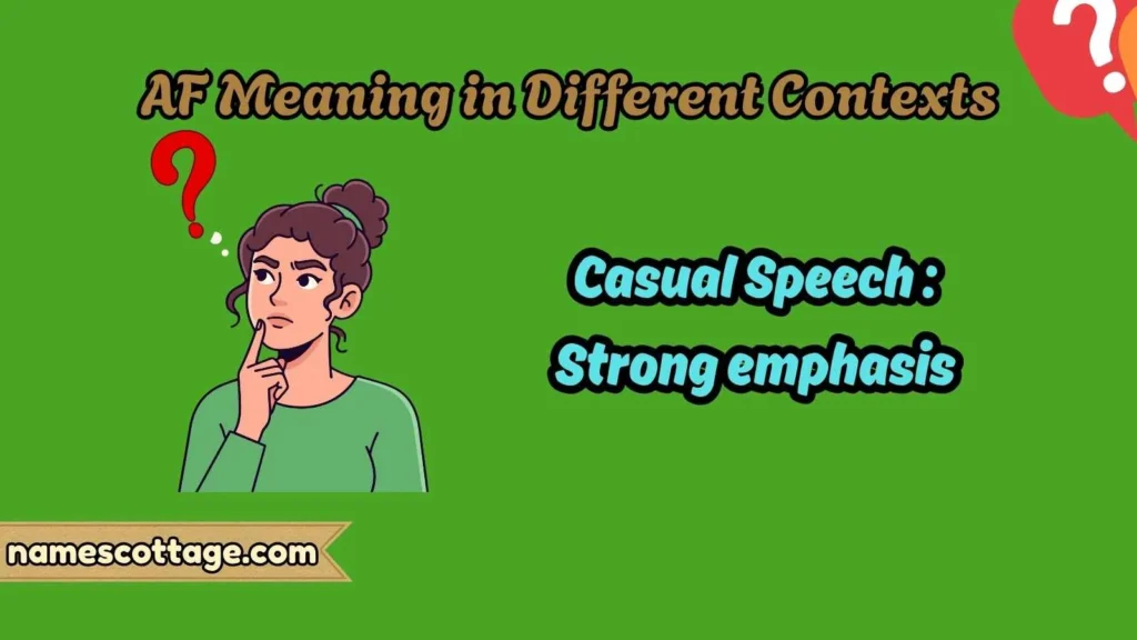 AF Meaning in Different Contexts