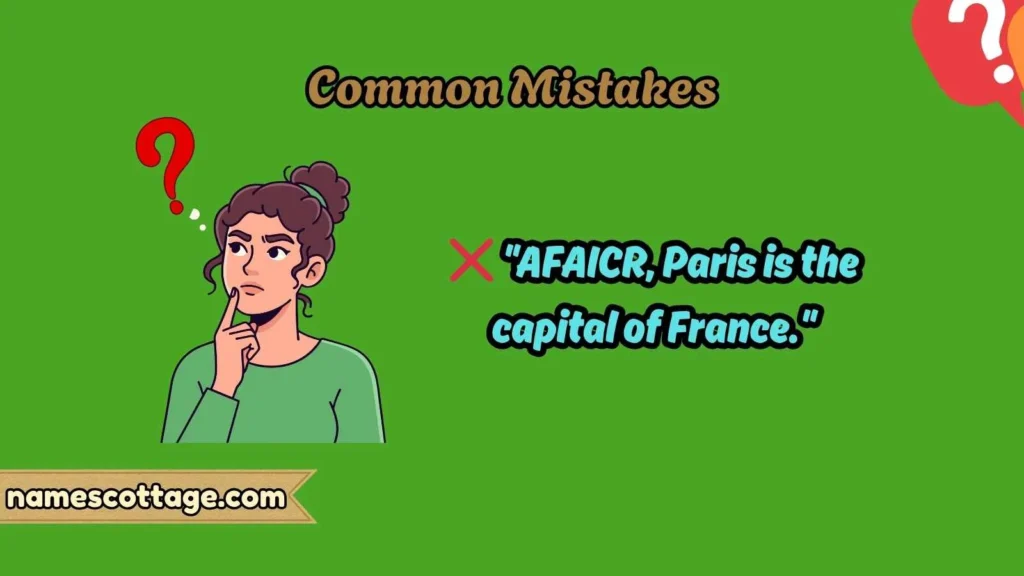 Common Mistakes