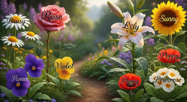 flower names for girls