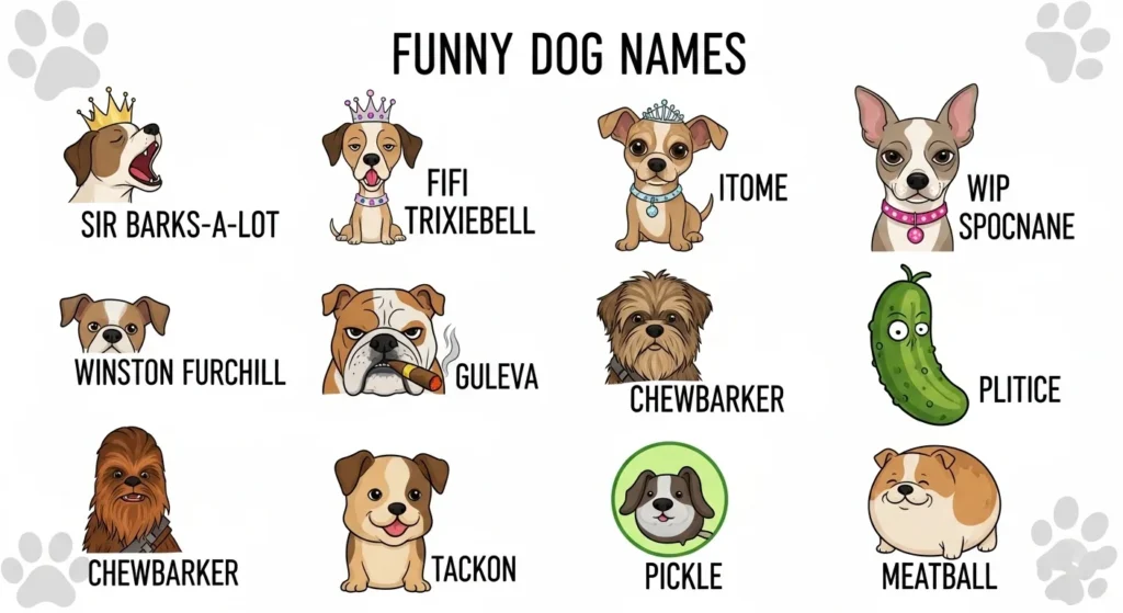 funny dog names