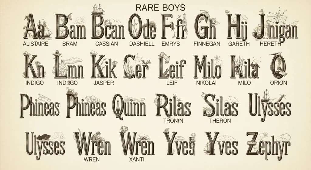 rare boy names