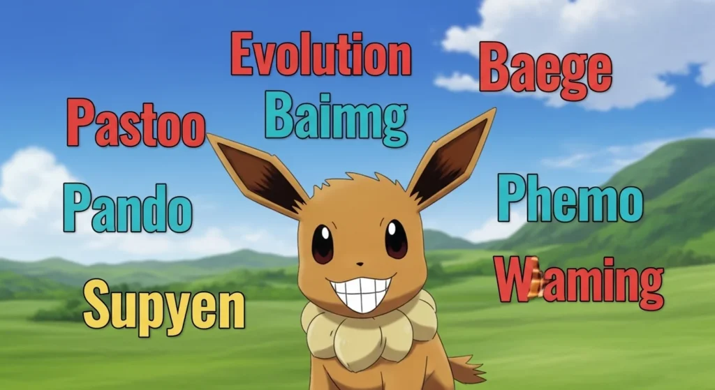 eevee evolution names
