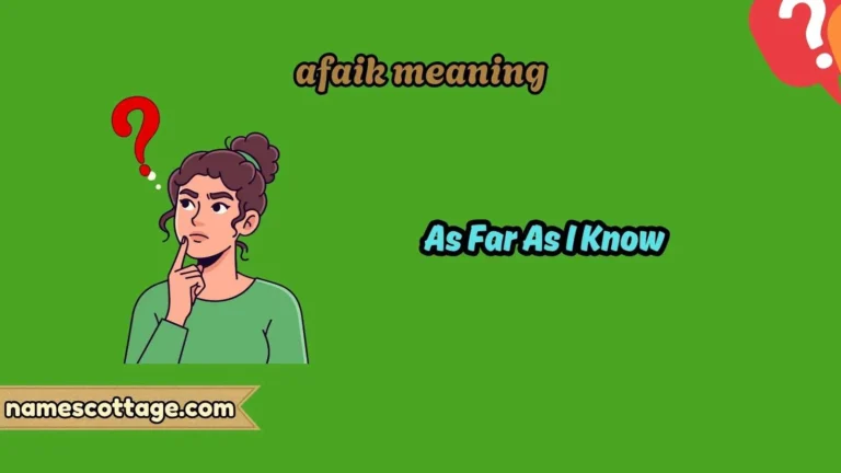 afaik meaning