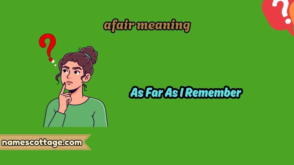 afair meaning