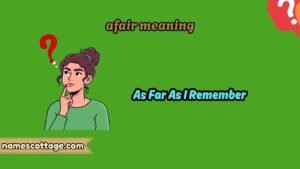 afair meaning